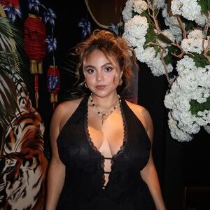 FashionNova high low lace black dress